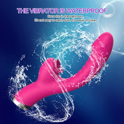 Tongue Licking Vibrator 2 In 1