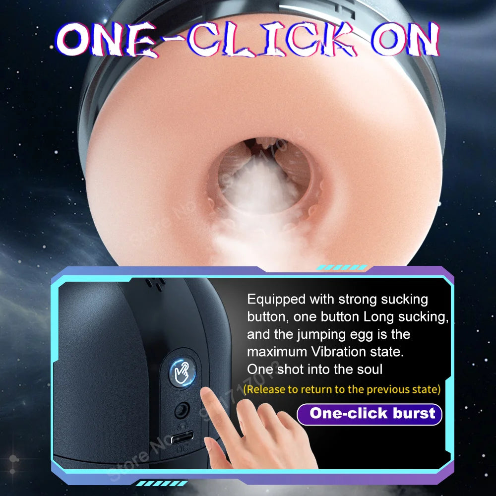 Bluetooth APP Fully Automatic Male Masturbator Heated Sucking