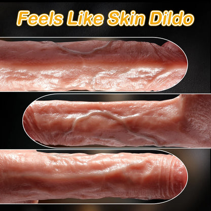 Realistic Dildo Vibrator with Heating Thrusting