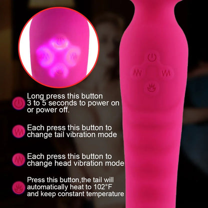 Dildo Heating Magic Wand Massage G-spot