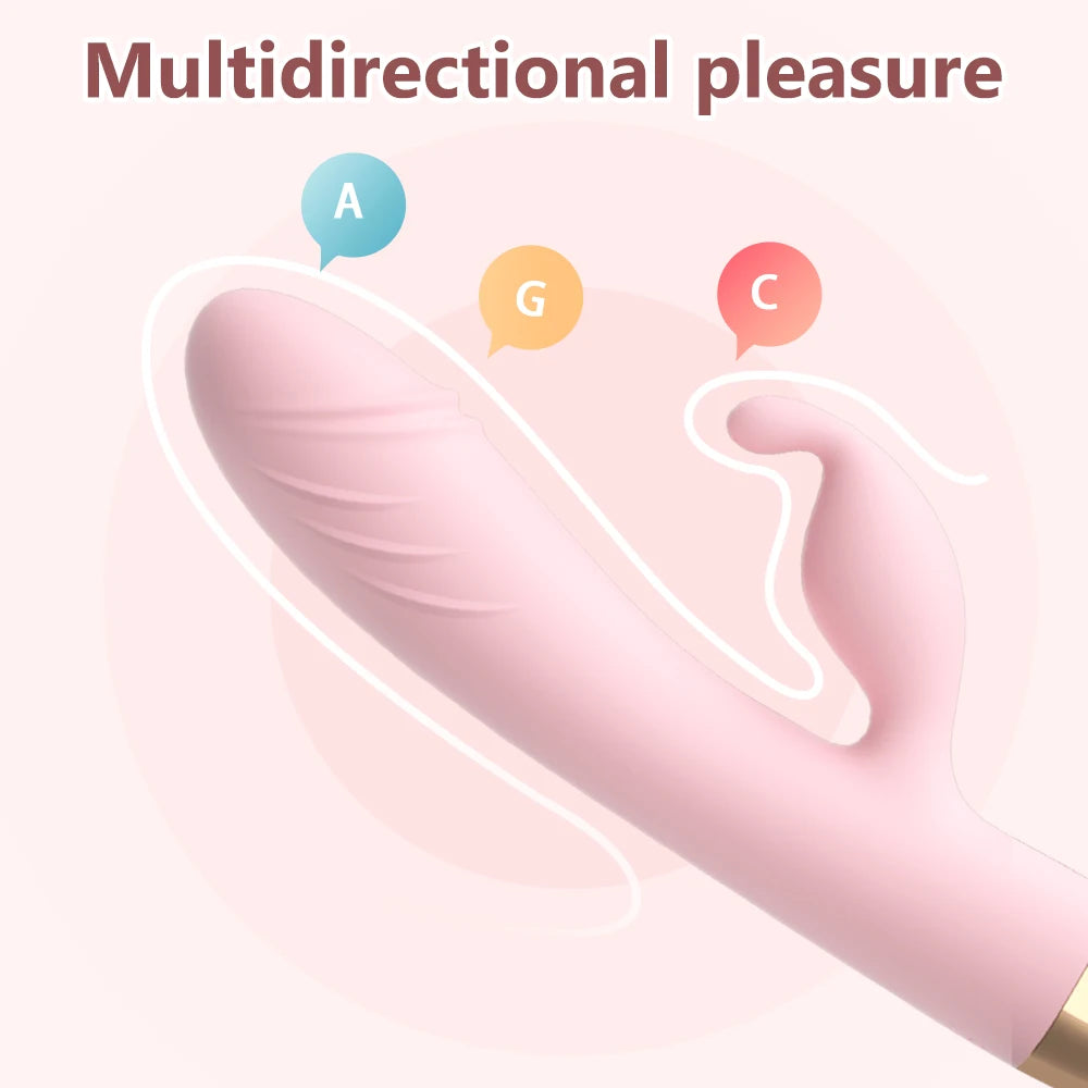 360° Rotating G Spot Rabbit  Dildo Vibrator.