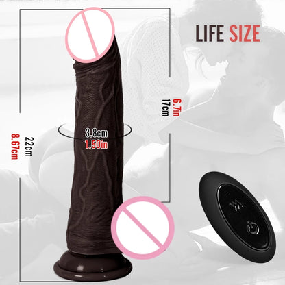 Dildo Vibrator 3 in1  Heating Thrusting