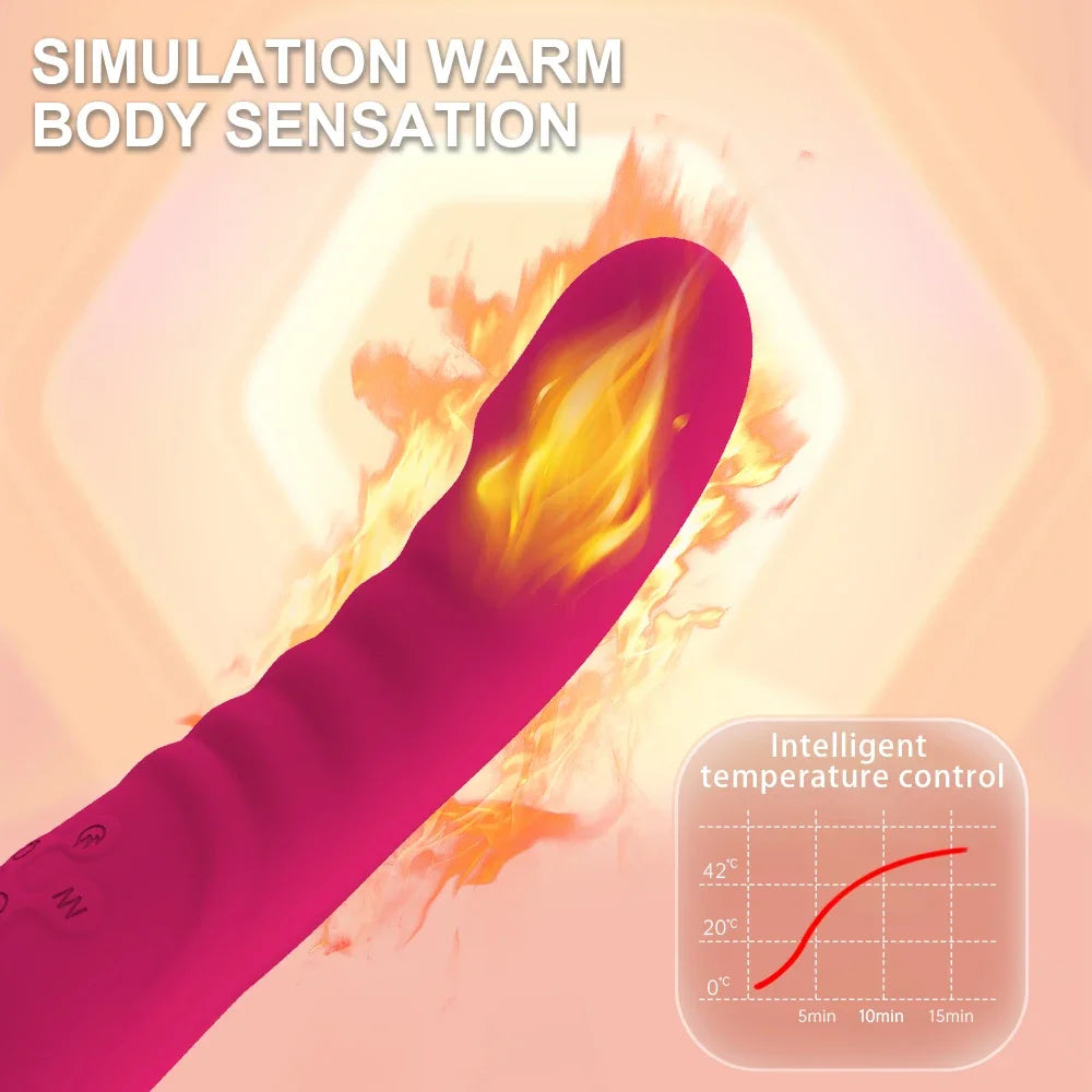 Dildo Heating Magic Wand Massage G-spot