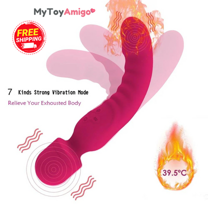 Dildo Heating Magic Wand Massage G-spot