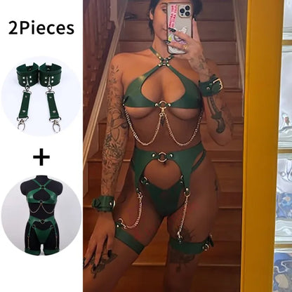 Bdsm Full Body Harness. 17 Styles And  HandCuffs